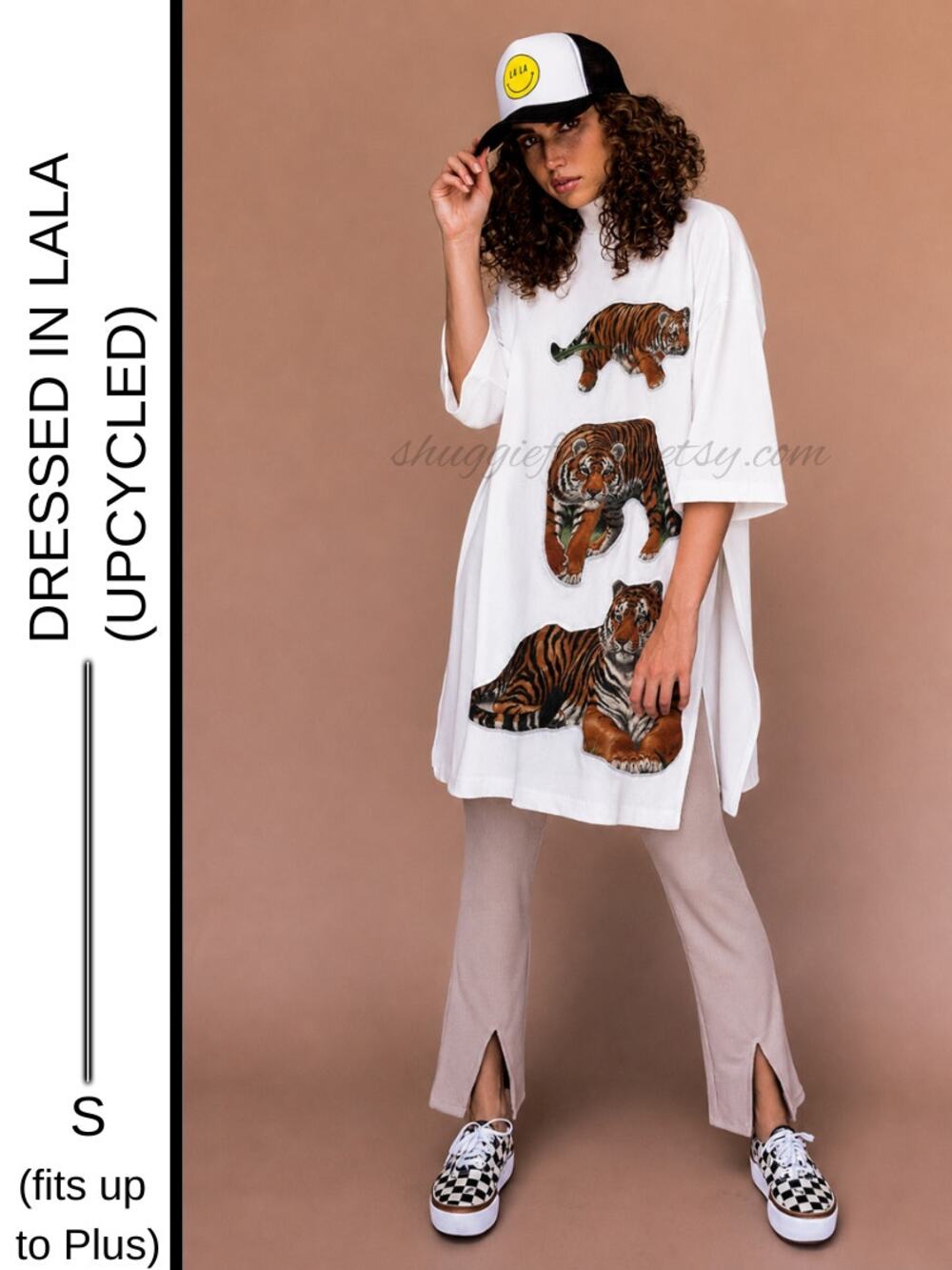 ✨Dressed in Lala Tunic/Dress Upcycled by Shuggie Fierce – Size S (Fits S–Plus) ✨